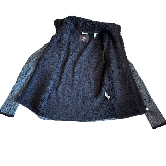 Vintage Energie Miss Sixty Mens Small Wool Sweater Cable Knit Sherpa Lined Italy - Picture 5 of 11